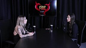 BDSM blonde Brazilian spills all in slutty interview with Melina Khalifa on Porn Cast Brazil part 3