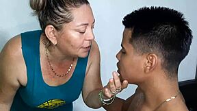 whoa check out this chubby colombian stepmom going wild on stepson's cock in homemade taboo romp