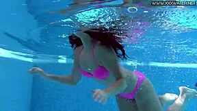 Does Jessica Lincoln's Pink Bikini Tease Underwater Pool Secrets?