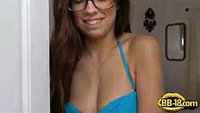 Spy cam catches beautiful teen blowing cock then fucked hard private amateurs