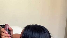 Amateur Couple: Deepthroating BBC to the Bottom Nysdel