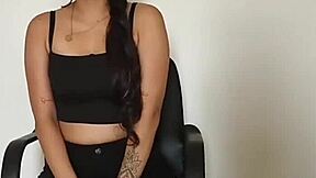 Horny hermanastra masturbates during homework. Stepbro fucks her senseless!