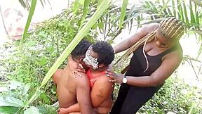 She caught me with her boyfriend's big cock buried deep in her wet pussy