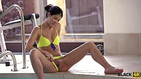 swimming coach, shove that huge black cock in my teen pussy!