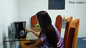 depois de levantar pro café na cozinha, quer ver como ficou feliz com essa putaria toda?