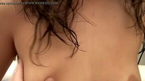 Young babe flaunts perfect natural perky tits teasingly