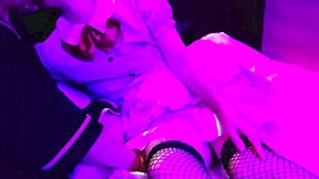 net tights waitress takes my creampie doggy cosplay maid blowjob and pussy lick ahh