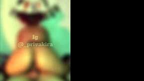 clown girl rides big cock after halloween party doggystyle