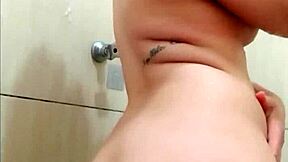 Young Small Tits Woman Waxed In Steamy Bathroom Shower