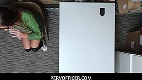 Pervofficer shoplifter Dakota Rain pays with teen pussy and tits 😈👮‍♀️