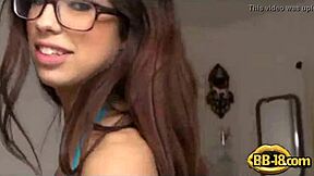 Spy cam catches beautiful teen blowing cock then fucked hard private amateurs