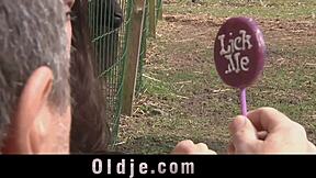 bend over slut suck my pierced cock then take doggystyle pounding at the ranch