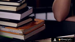 Uh, busty milf syren de mer lets stepdaughter eat her pussy...