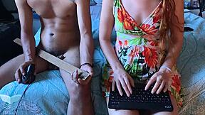 Girlfriend begs hard fuck before party! Pussy milked full!