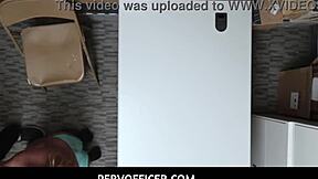 Pervofficer shoplifter Dakota Rain pays with teen pussy and tits 😈👮‍♀️