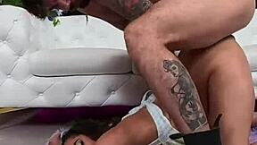 Chloe Amour Chokes On Monster Cock With Petite Throat-Fucked Roughly