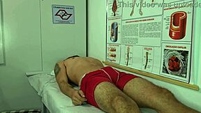 nurse gets hot over patient's huge boner