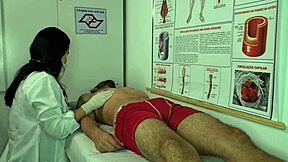 nurse gets hot over patient's huge boner