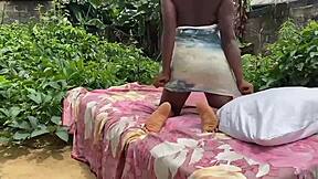 big black cock pounds african ebony teen outdoors