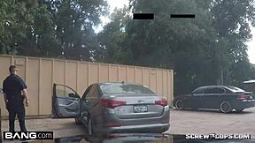 lana rhoades test drives cop's thick cock in car!!