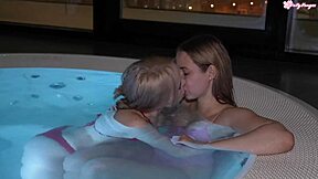 im so bored... lemme lick that wet pussy!! two horny 19yo blondes bikini lesbian action 😩👅💦