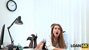 Naughty Office Babe Seduces Stranger And Gets Spanked Hard!