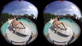 wanna watch gina gerson toy her petite pussy poolside vr?