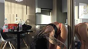 Skinny Cheerleader's Big Tits Turn Shoot Into Casting Fuck