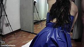 fishnet milf big ass bounces for hot facial cumshot