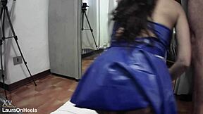 fishnet milf big ass bounces for hot facial cumshot