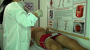 nurse gets hot over patient's huge boner