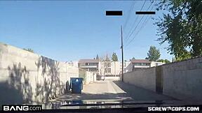 lana rhoades test drives cop's thick cock in car!!