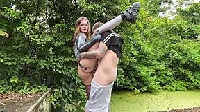 wanna see alt girl in spiderman suit fucked raw in abandoned house?