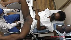 rina arem's gyno exam by doc tampa and nurse stacy got wild... gloves speculum spread!