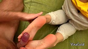 sex tape of neighbors hot wife footjob blowjob cum on ass 😍