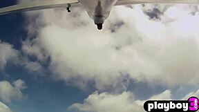 Blonde Milf's Perfect Big Tits Bounce Naked In Outdoor Lesbian Fuck