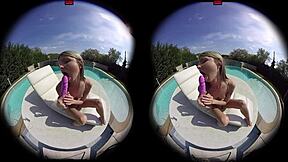 wanna watch gina gerson toy her petite pussy poolside vr?