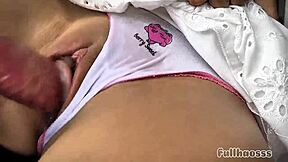 Amateur Begs No Creampie But Takes Cum Deep in Wet Teen Pussy