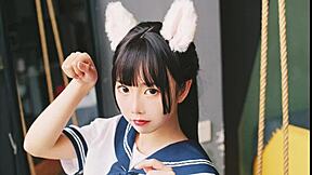 tiny teen 18+ shows off her perfect tight body in close-up detail