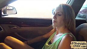 Pickup spy films innocent hitchhiker jenna marie fucked outdoors