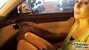 Pickup spy films innocent hitchhiker jenna marie fucked outdoors