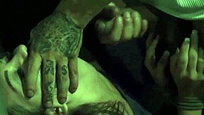 smokey-eyed bride jojo kiss takes outdoor gangbang pounding