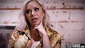 Desperate blonde milf face sits big tits lesbian boss pussy licking office fuck for job