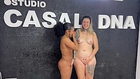 Tanned skinny babe spreads wet pussy on bed moaning as friends lick and fuck in wild homemade orgy