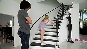 blonde teen offers freeuse pussy help anytime you need it