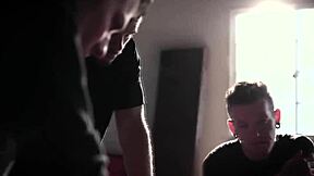 BLONDE TEEN ALL HOLES gangbanged by MASKED THUGS