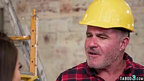 Spencer Bradley hangs out front of stepdad construction site adventure gets intense
