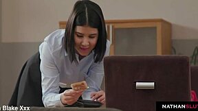 naughty teen thief lady dee caught bent over ass fucked bareback by stepdad