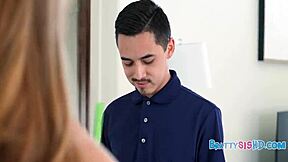 spank step sis ass red then fuck shaved pussy hard... ready boys??