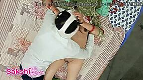 Sasur's got his sexy Indian bahu bent over bedroom bed pounding big ass doggystyle creampie